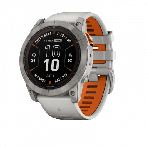 FENIX 7X Pro Sapphire solar fog grey ember orange band